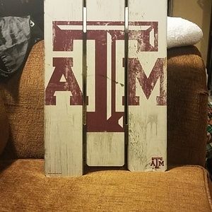 Indoor College Football Wall Hanging